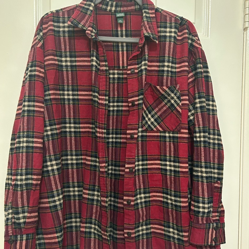 Wild Fable Red and Black Plaid Shirt